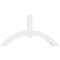 Ekena Millwork Archdale Architectural Grade PVC Gable Bracket, 48"W x 26"H x 4"D x 4"F, 13/12 Pitch GBP048X26X0404ARC00 - alternate 5